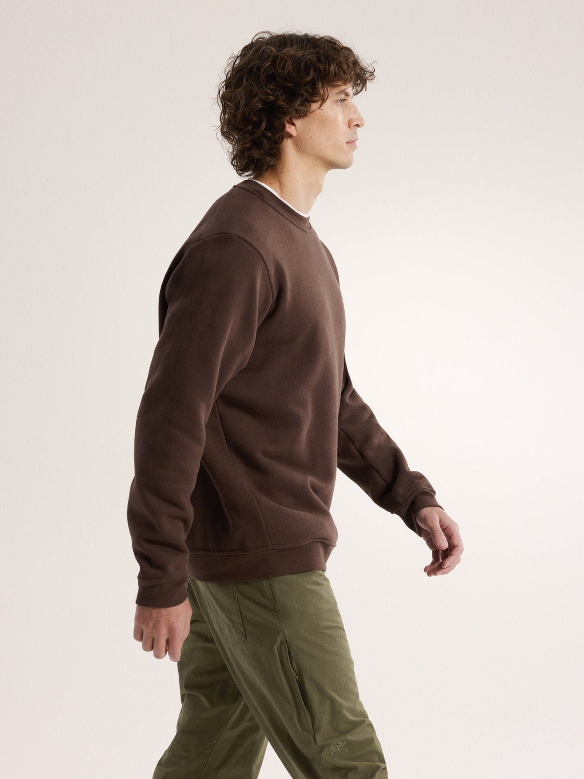 Emblem Fleece Crew Neck Pullover Men's