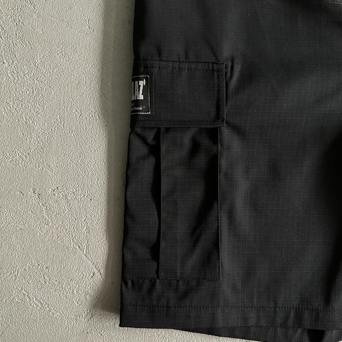Corteiz Black Cargo Shorts