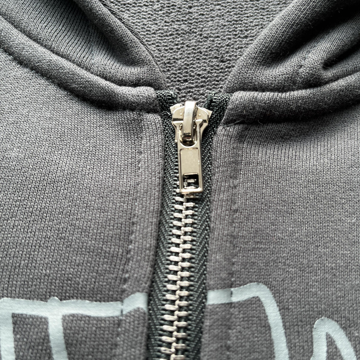Broken P Planet Zip Up Hoodie Grey