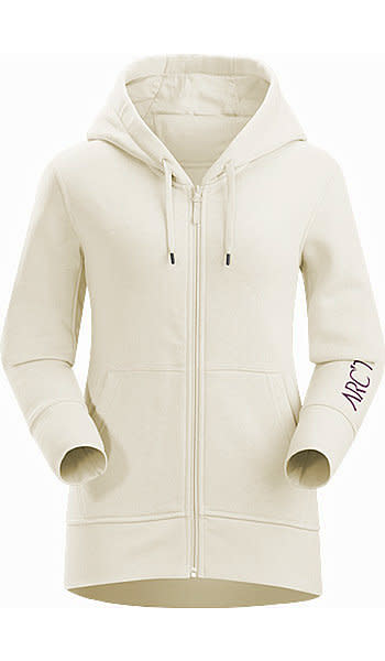 Word On End Full Zip Hoody Women's