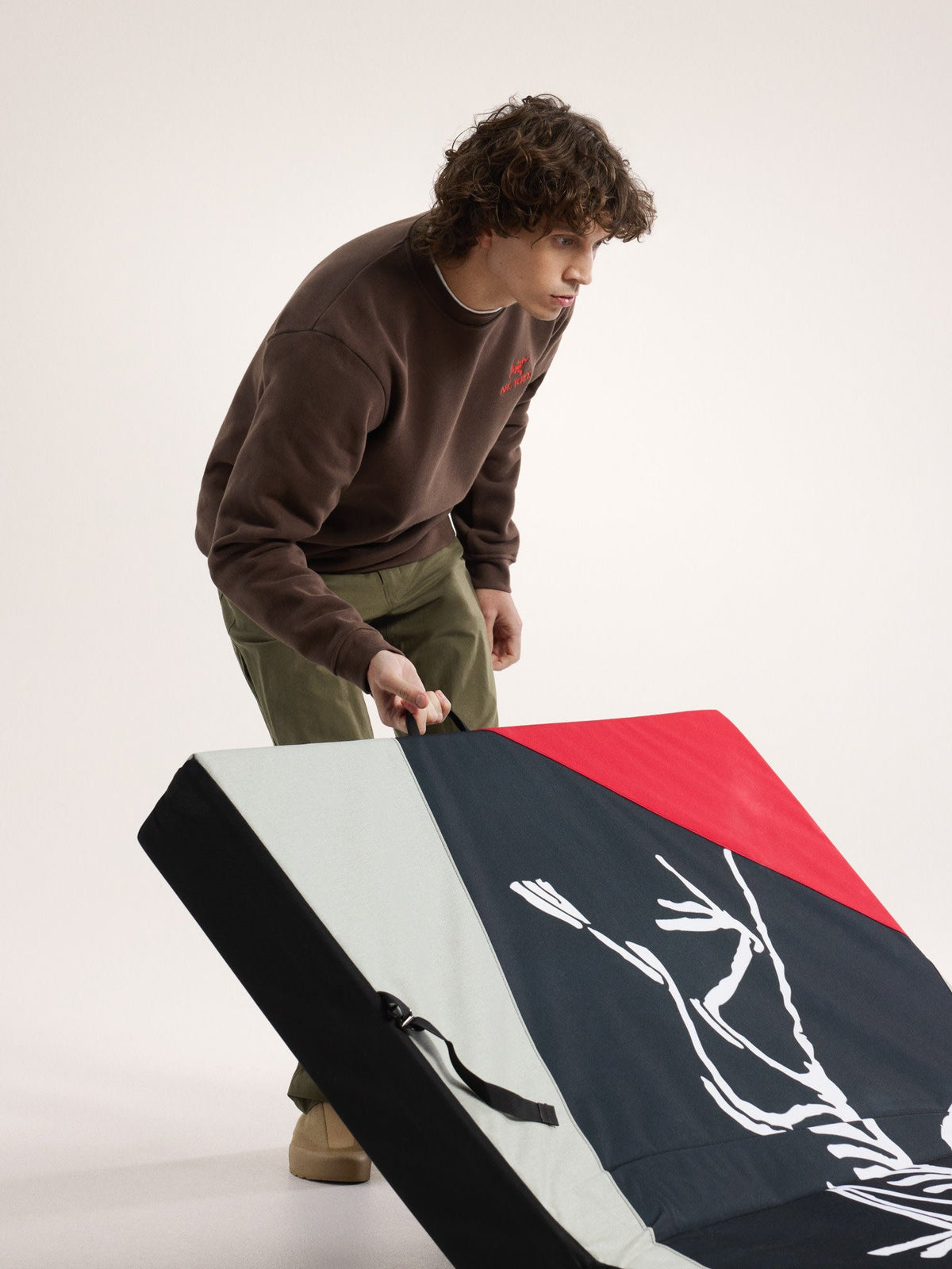 Emblem Fleece Crew Neck Pullover Men's
